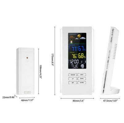 TS-74 Wireless Digital Thermometer Indoor Outdoor Temperature Backlight Display Clock Weather Station supplier