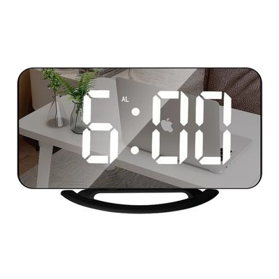 TS-8201 LED Mirror Alarm Clock Digital USB Table Snooze Clocks Wake Up Adjustable Light Electronic Large Display Timer supplier