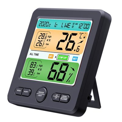 TS-6211 LCD Display Wall-Mounted Desktop Indoor High-Precision Temperature And Humidity Meter Household Electronic Alarm supplier