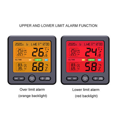 TS-6211 LCD Display Wall-Mounted Desktop Indoor High-Precision Temperature And Humidity Meter Household Electronic Alarm supplier