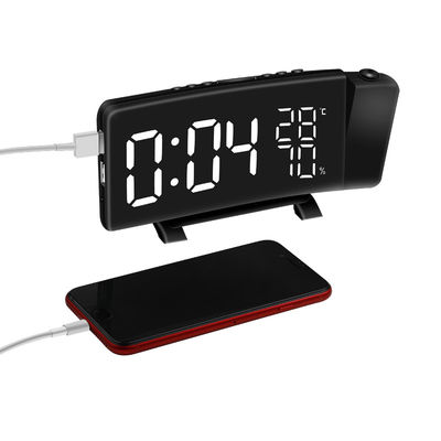 TS-5210 USB Digital Alarm Clocks Electronic Projection Clock FM Radio Thermometer For Home Bedroom Table Decoration supplier