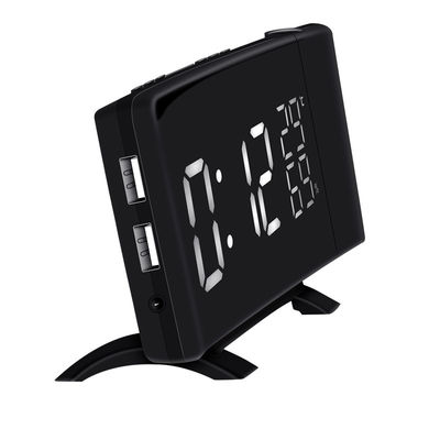 TS-5210 USB Digital Alarm Clocks Electronic Projection Clock FM Radio Thermometer For Home Bedroom Table Decoration supplier