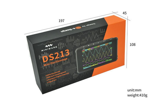 DS213 Mini DSO Pocket Size 100MSa/s Digital Oscilloscope USB Handheld Oscilloscope Kit Analog Bandwidth Oscilloscope supplier