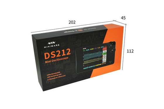 DS212 Mini DSO 10MSa/s 1MHZ 2 Channel Handheld Portable Digital Storage Oscilloscope supplier