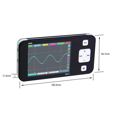 DS211 Mini 2.8&quot; 2 Channel 1MSa/s 200KHz Bandwidth Digital Oscilloscope For Electronic Devices supplier