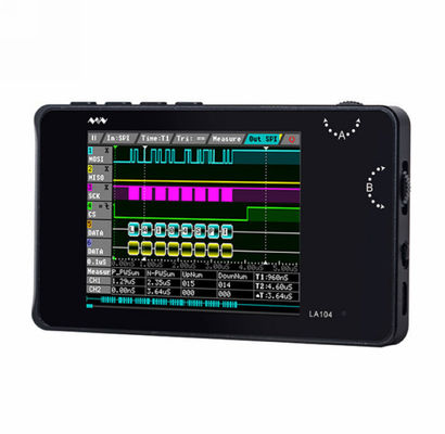 LA104 Mini DSO Digital Logic Analyzer 2.8 Inch Screen 4 Channels Programmable 100MHz Max Sampling Rate Oscilloscope supplier