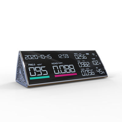 DM806 LCD Display Screen CO2 Detector PM2.5 PM1.0 PM10 HCHO TVOC AQI Temperature Humidity Meter Air Quality Monitor supplier