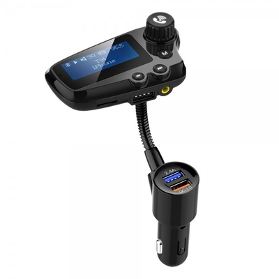 T91 Car Wireless MP3 Music Player LCD Screen Car Hands-Free Phone FM Transmitter QC3.0 Fast Charge supplier