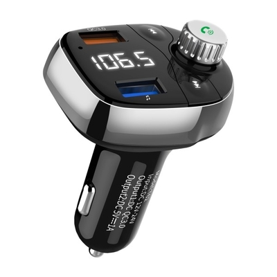 T62 QC3.0 Fast Charge Car Cigarette Lighter Plug MP3 Player Multi-Function Smart Charger supplier