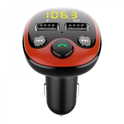 BT21B Car Charger MP3 Music U Disk Phone Hands-Free Player FM Transmitter supplier