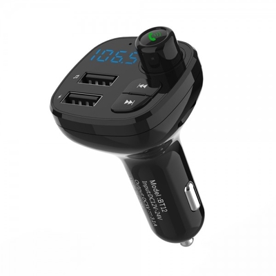 BT12 Car Charger FM Transmitter Car Hands-Free Music With Dual USB Charger Car Music Player supplier