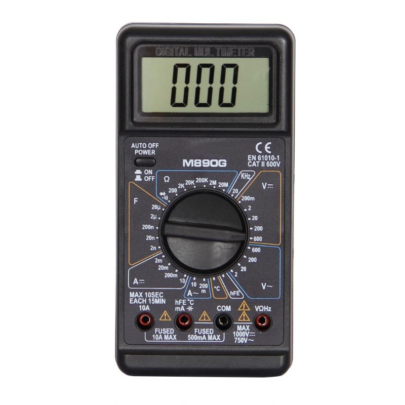 M890G(CE) Double Fuse Design Large LCD Screen Digital Multimeter With ...